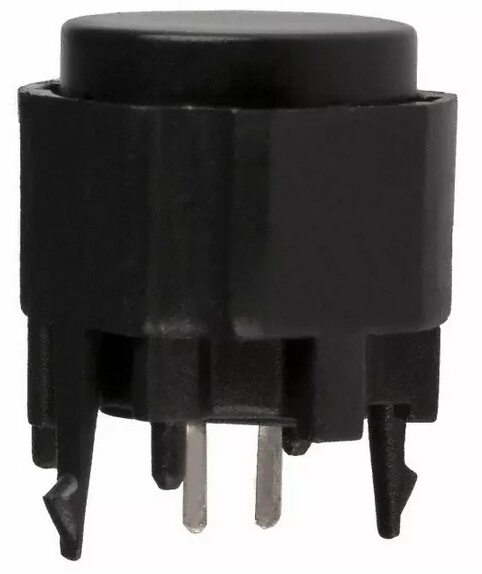 轻触开关双速行程档位 轻触按键开关双动作型 触按双工作按键开关SWITCH PUSH SPST-NO 0.1A 30V K12P BK 2 2.5N